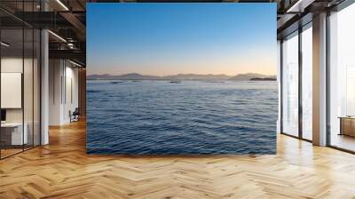 朝焼けの瀬戸内海　The view of Setonaikai, inland sea of Japan, in the morning glow  Wall mural